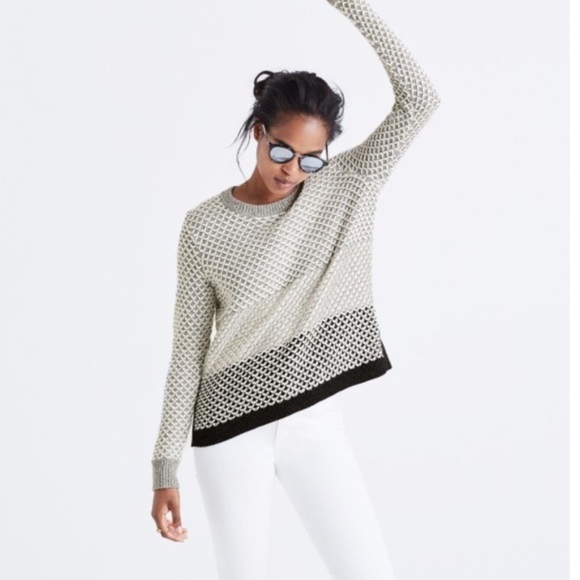 Madewell Sweaters - Madewell Geo Block Pullover Sweater